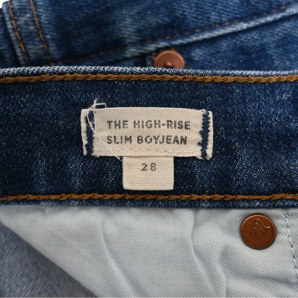 Madewell Womens 28 The High-Rise Slim BoyJean - Picture 10 of 12
